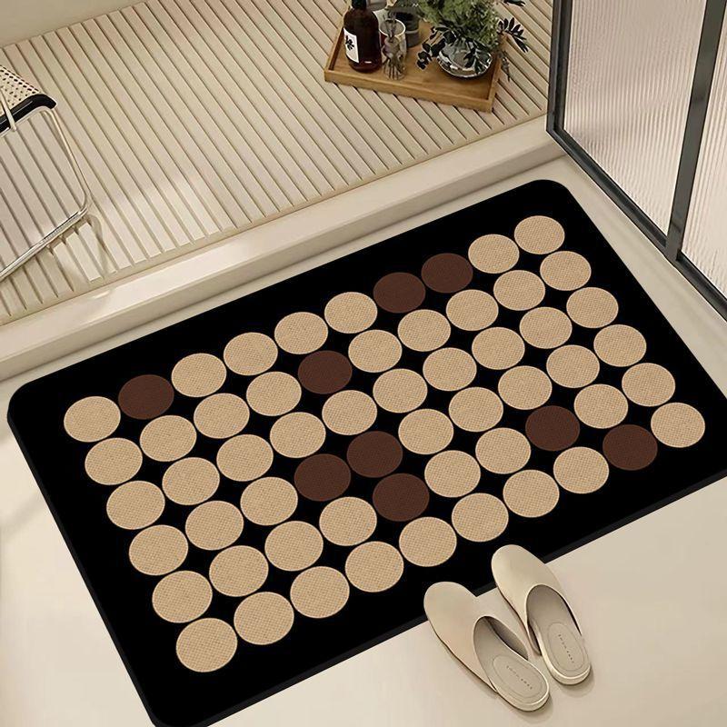 

Simple Retro Wind Diatom Mud Floor Mat, Non-Slip And Easy To Take Care Of Floor Mat At The Bathroom Door, Household Toilet Absorbent Floor Mat 40 * 60Cm (diatom mud)