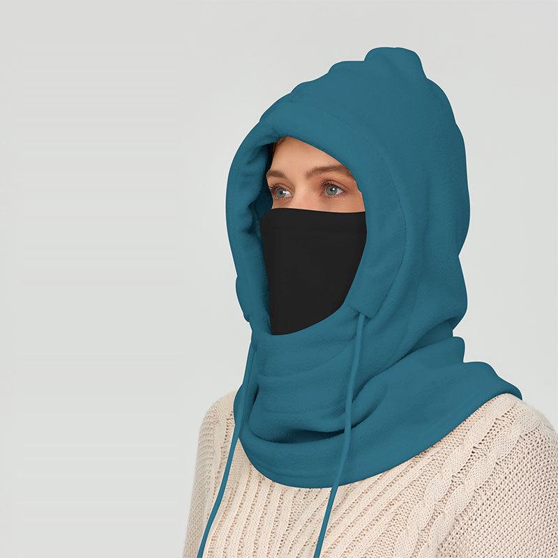 Winter Cycling Warm Hat & Windproof Neck Protector for Men and Women - Thickened Velvet Ski Mask