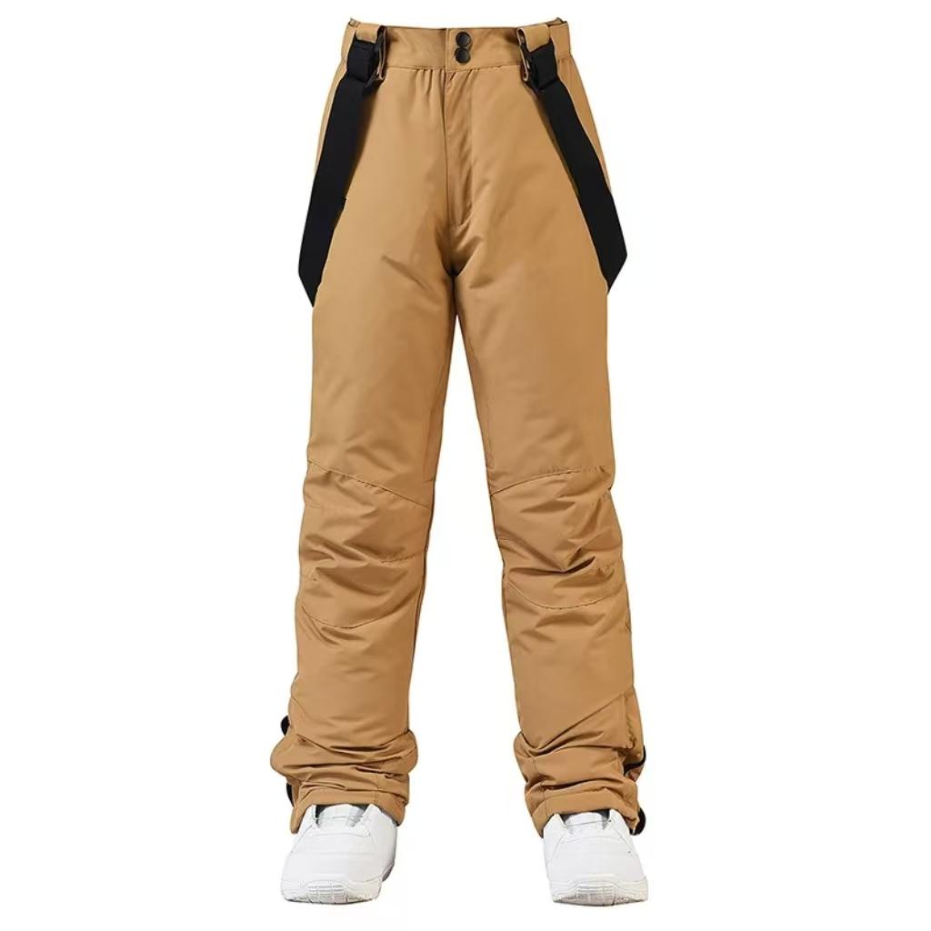 High Quality Men Women Winter Thick Warm Skiing Pants Windproof Waterproof Suspender Trousers Snow Snowboard Pants Plus Size
