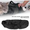 Cat Grooming Bag, Oxford Cloth Pet Bathing Restraint Bag with Front & Rear Zippers, Handles & Hanging Hook, 46x24cm Cat Restraint Bag for Bathing,