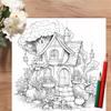 Fairy Castle Coloring Book 20 Page Gift for Birthday Party Relieve Stress Kill Time Graffiti Painting Drawing Art