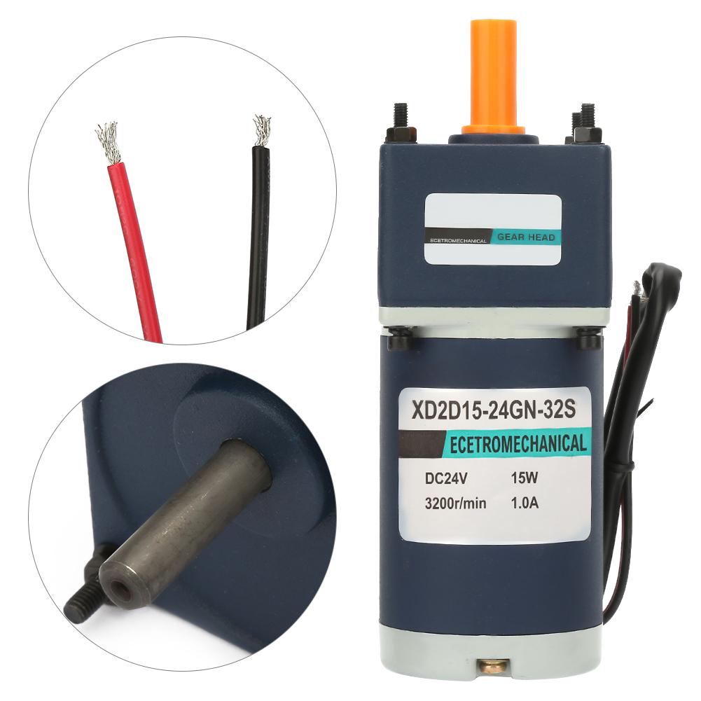 DC24V 15W XD2D15-24GN-32S Permanent Magnet DC Reduction Gear Motor Adjustable Speed (17RPM)
