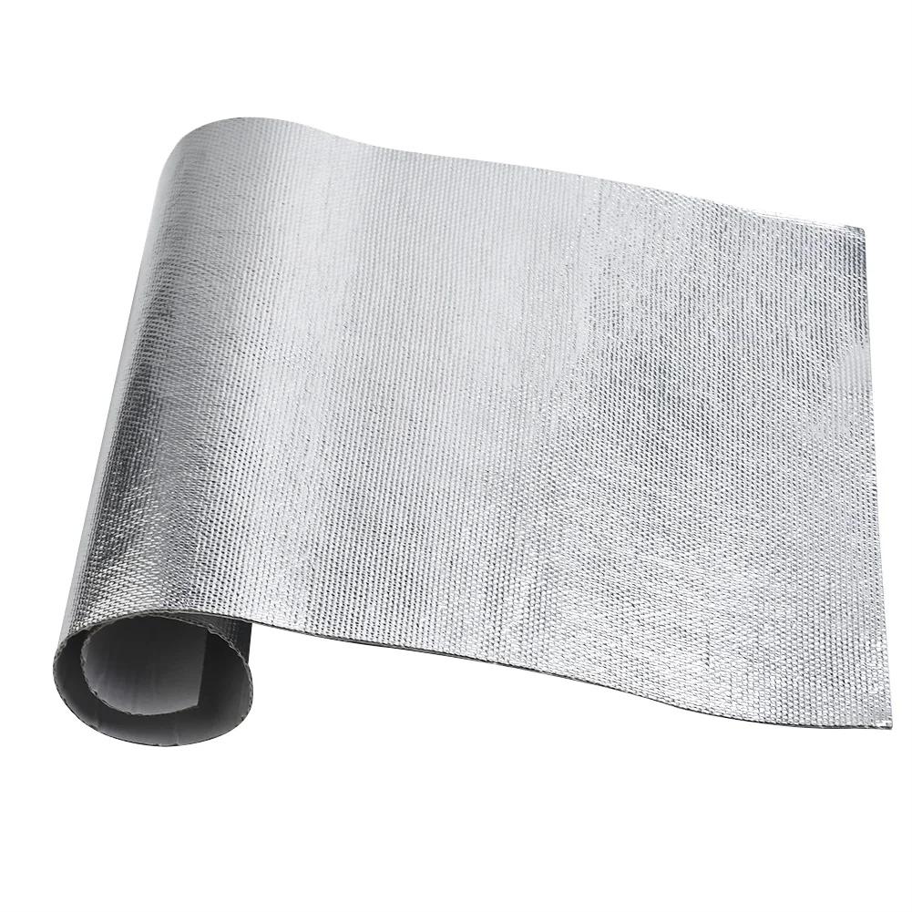25x50Cm Car Heat Protection Film R Car Heat Sound Insulation Mat Auto Heat Shield Insulation Engine Film Wrap