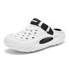 Casual Clogs Mens Sandals 2025 Summer EVA Beach Shoes for Men Fashion Hollow-out Slippers Solid Color Garden Shoes Closed-toe