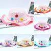 Handmade Sun Hat Flower Decoration Beach Hat Sweet Straw Hat  Travel