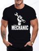 Męska Koszulka 3D z Motywem Mechanika Samochodowego Retro Wzór Naprawy Maszyn Krótki Rękaw Swobodne i Modne Streetwear