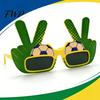 Decorative Party Eyewear Football Theme Sunglasses, Lightweight Events Glasses, Funny Peace Gesture Comfortable Shades Stadium Sunglasses for