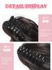 Synthetic Claw Clip Ponytail Extension 8-inch Short Curly Ponytail Hair Piece For Women's Daily Use