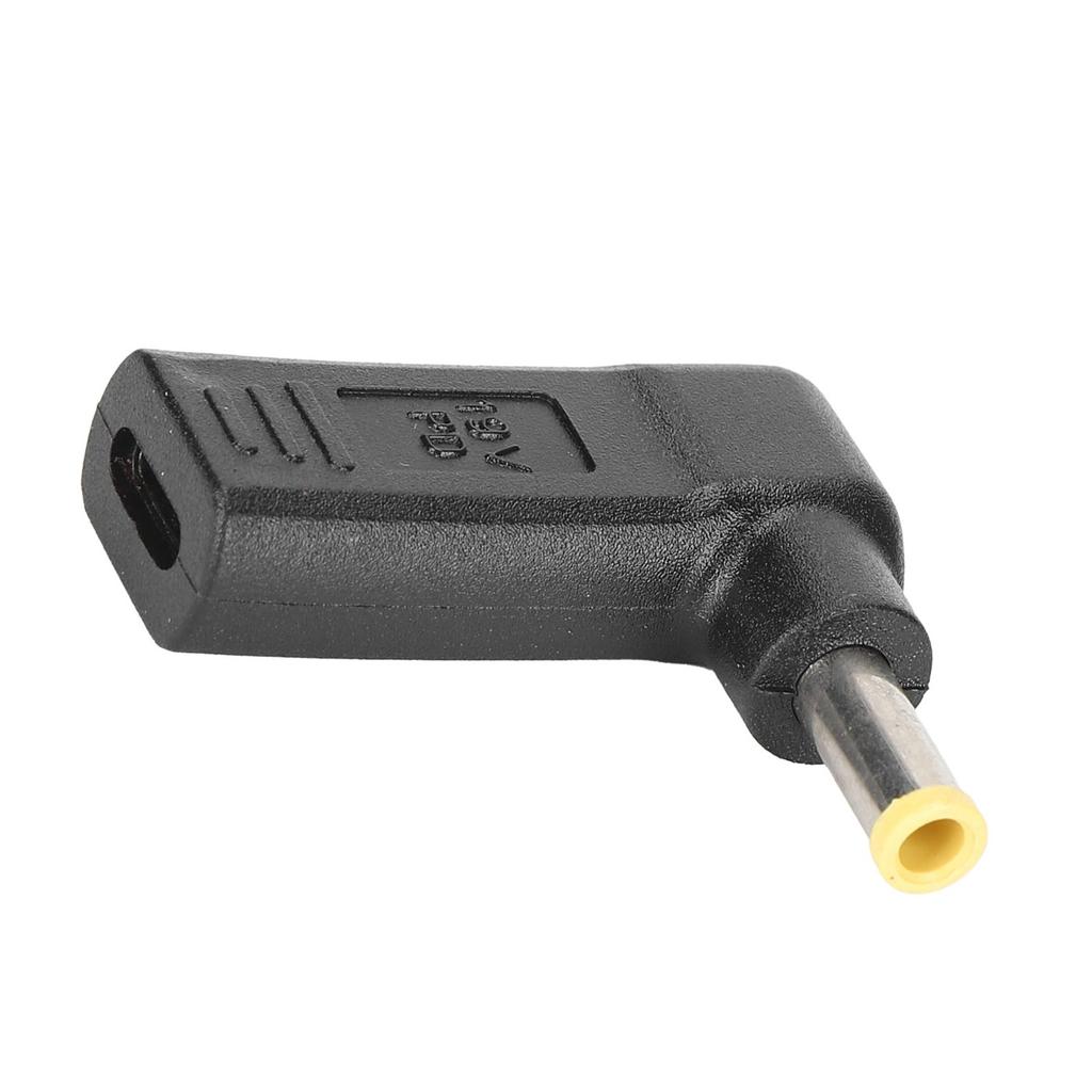 USB to DC Adapter Curved Head TypeC Female to Male 5.0x1.0mm Computer Accessories for Laptop