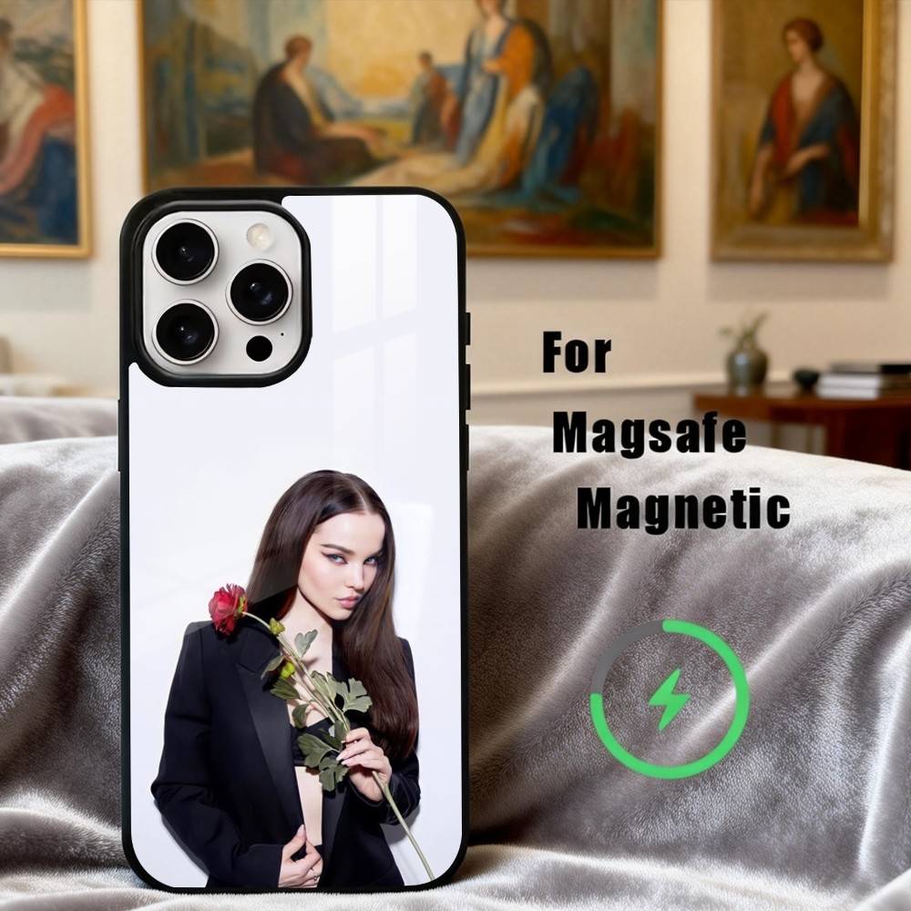 Hübsche D-Dove C-Cameron Schauspielerin Handyhülle Für iPhone17,16,15,14,13,12,11 Plus, Für Magnetisches Kabelloses Lade Cover
