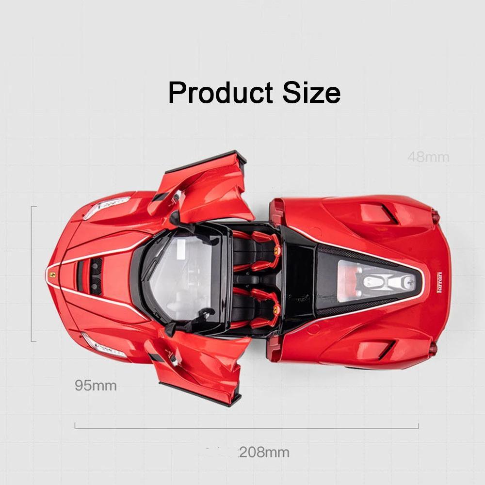 1/22 Zinklegierung Ferrari Cabrio Sportwagen Metall Druckguss Simulation Fahrzeug Sound Licht Pull Back Sammlung Spielzeug Junge Dekorieren Geschenke