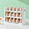 Narrow Multi-Layer Flip Egg Storage Organizer for Refrigerator Door