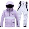Winter Ski Suit Set: Unisex Windproof & Waterproof Snowboard Outfit for Couples