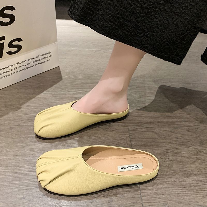 Muller shoes women's outer wear 2025 new summer versatile flat-bottomed French heelless comfortable lazy bag head half slippers