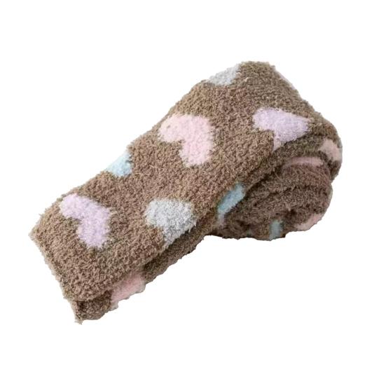 Women Long Floor Socks Soft Fluffy Over Knee Socks Colorful Warm Thick Thigh High Socks for Home Indoor Wear Bedroom Sleeping