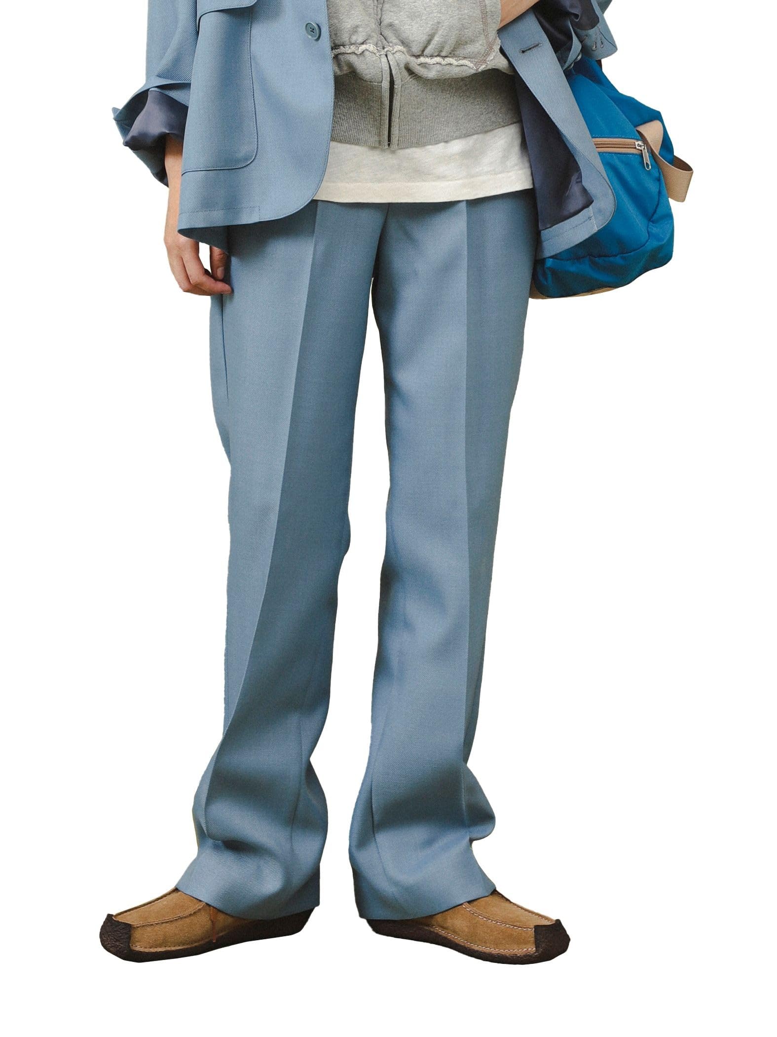 

Женские брюки из полиэстерового твила Beams Boy, СЛАНЦЕВО-СИНИЙ 0