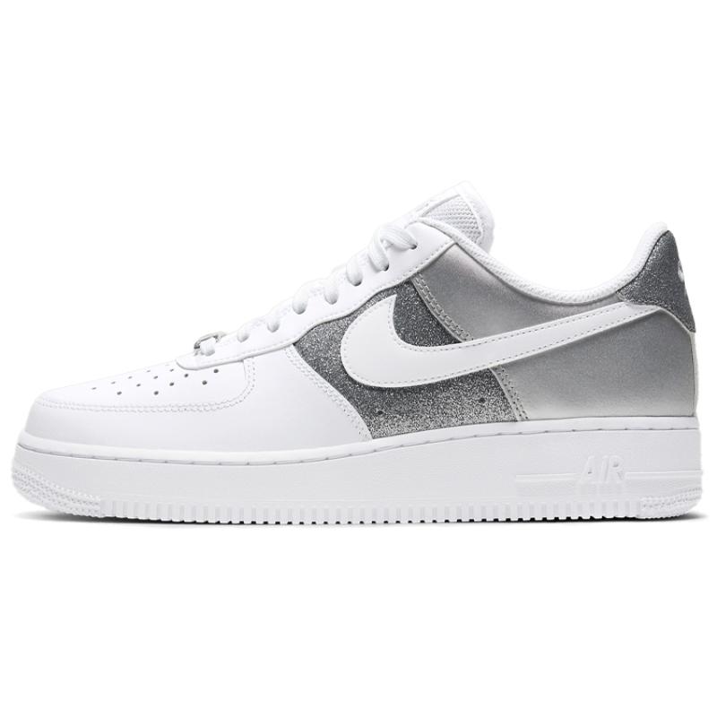Nike Air Force 1 Low 07 White Metallic Silver Women's Sneakers DD6629-100