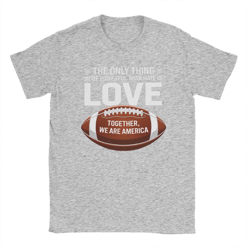 Mens TShirts The Only Thing More Powerful Than Hate is Love Vintage Cotton Tees Short Sleeve T Shirts O Neck Clothes