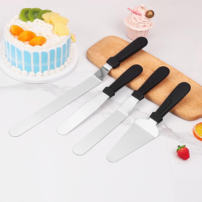 Plastic Handle Stainless Steel Spatula Cake Cutter & Pizza Shovel