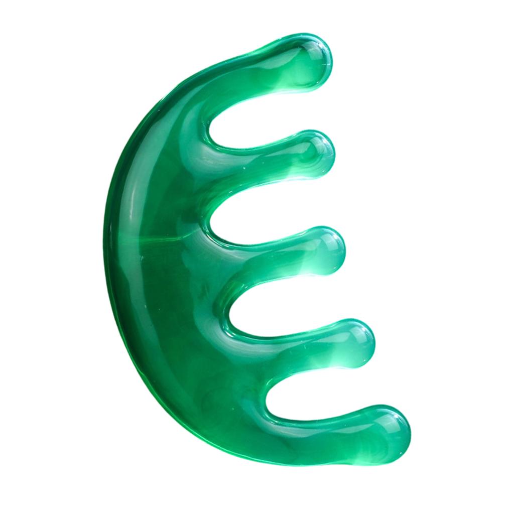 Resin Five-finger Ball Head Thickening Comb For Scalp Massage, Small Comb For Home Use, Portable,  Comb For Head Massage