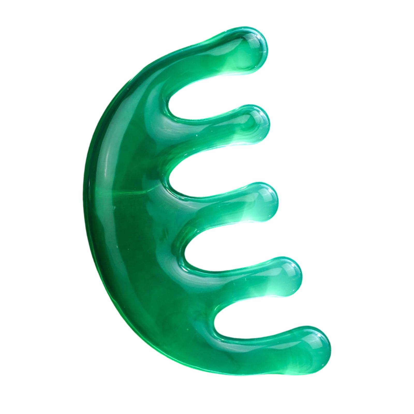 

Пятипальцевая расческа-щетка из смолы с утолщенной ручкой для массажа кожи головы, маленькая расческа для домашнего использования, портативная, расческа для массажа головы One Size