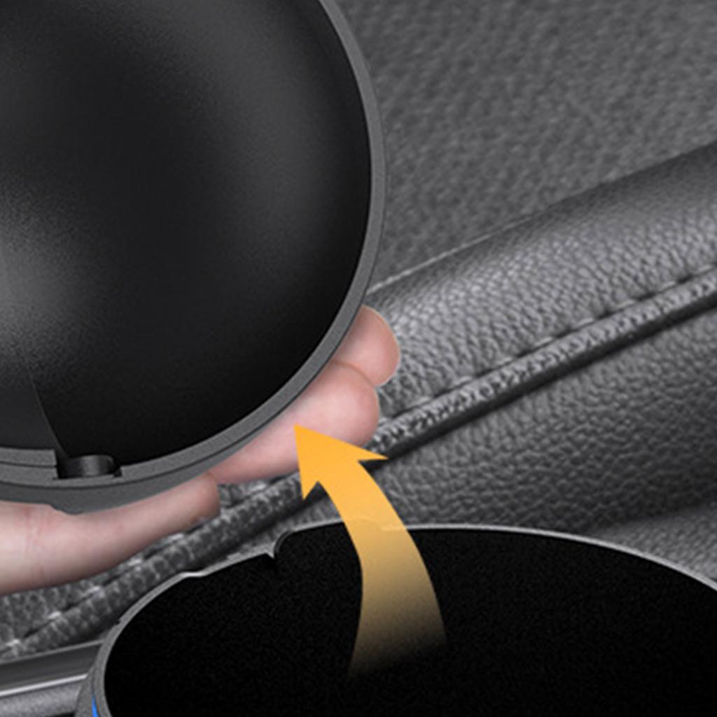 Flip Open Car Trash Bin Portable Storage Box Mini Wastebasket Flip Open Type Waterproof Auto Interior Accessories