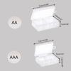 Lightweight Battery Holder Case for AA/AAA Battery Storage Box for Traveling
