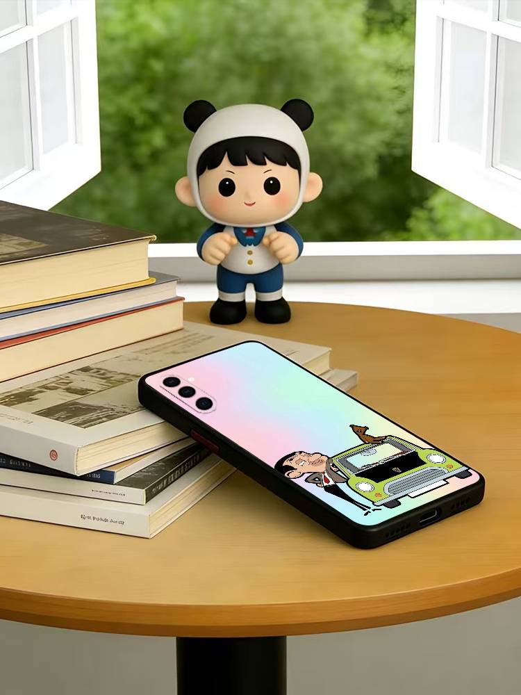 

Funny Mr B- BeanS Phone Case For Samsung Galaxy A73,A72,A71,A70,A53,A52,A51,Soft Silicone Black Cover Samsung a21s