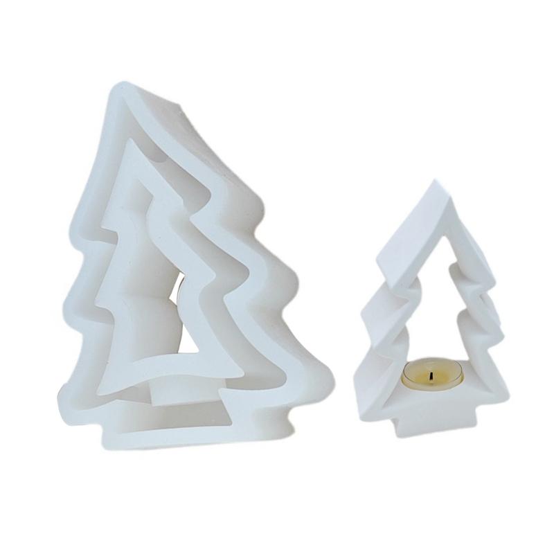 Christmas Tree Candle Holder Silicone Molds Epoxy Resin Molds Soap Molds Candlestick Molds for Candle Holder Making