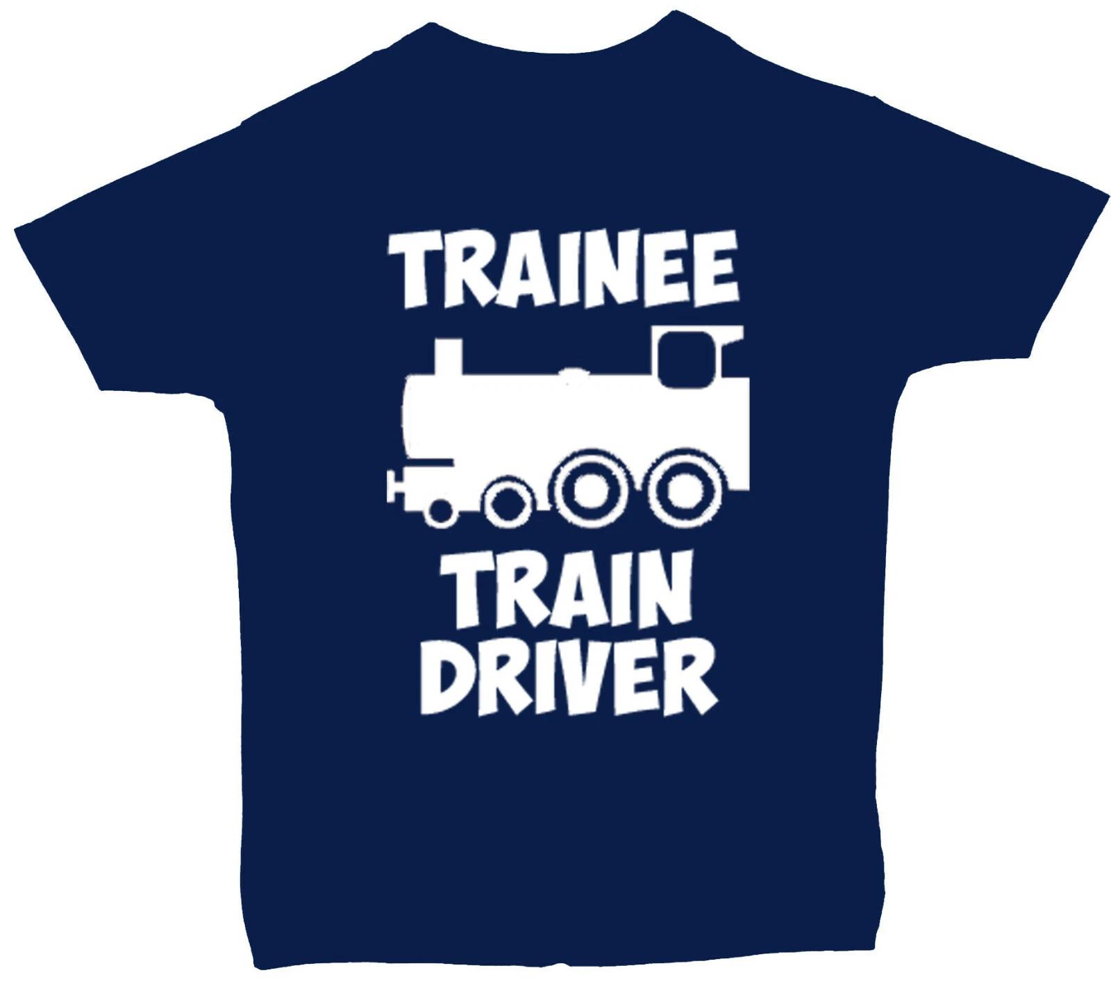 

Trainee Train Driver Baby Children T-Shirt Top 0-3mths to 5-6Yrs Boy Girl Gift 120