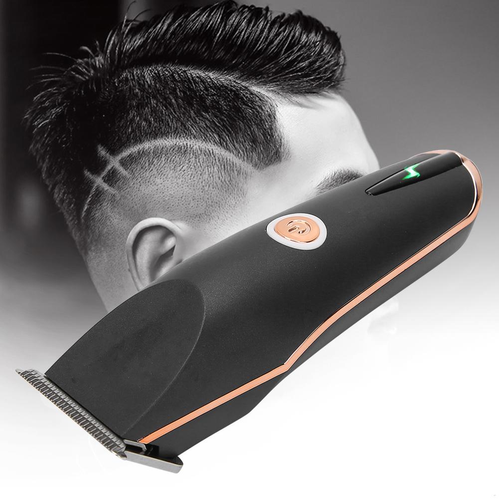 Professional Electric Hair Clipper Oil Head Hair Trimmer USB Charging Barber Hair Cutting ToolBlack
