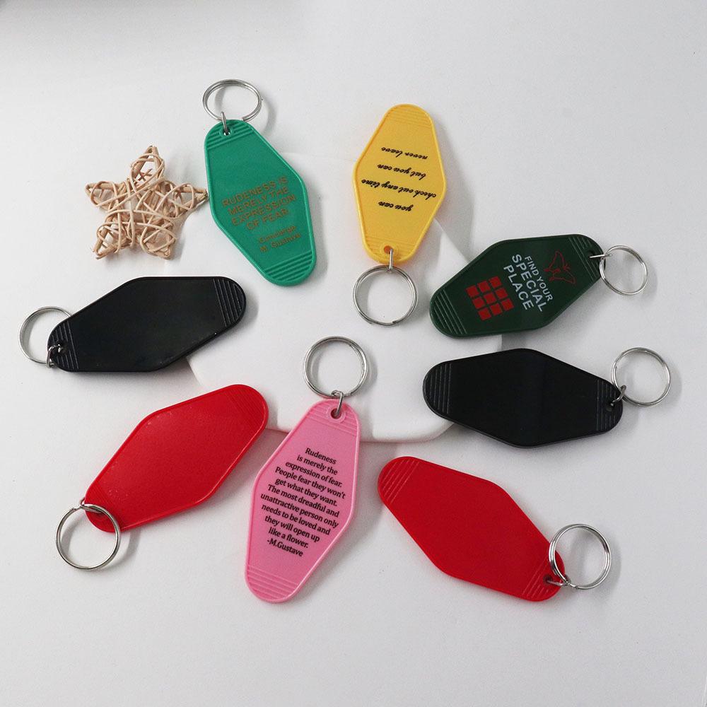 Acrylic Motel Style Keychain Pendant
