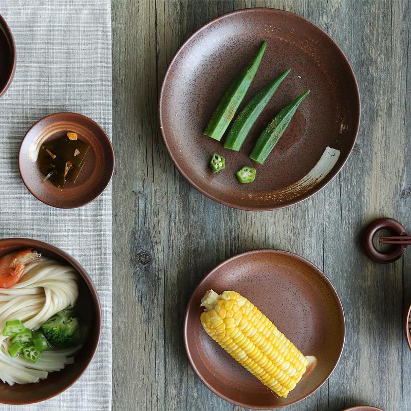 Sada japonského keramického nádobí Sada čínského nádobí Porcelánová sada nádobí Kuchyňský talíř Nádobí pro restauraci Bílý porcelán