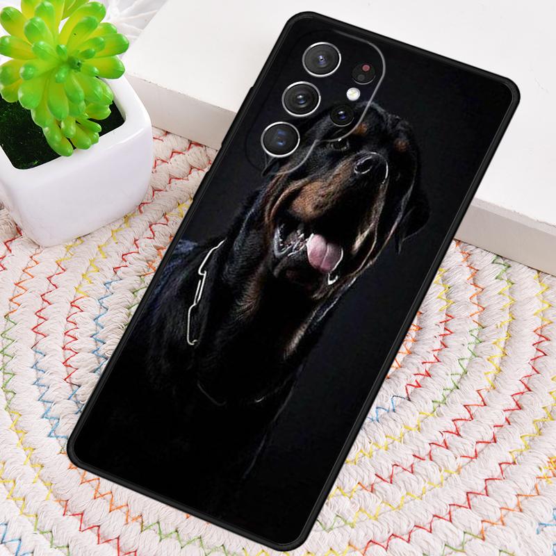 Cool Rottweiler Dog Soft TPU Phone Case for Samsung Galaxy note 10 pro S26 Ultra S23 S24 FE S25 S21 S22 PLUS shockproof Cove