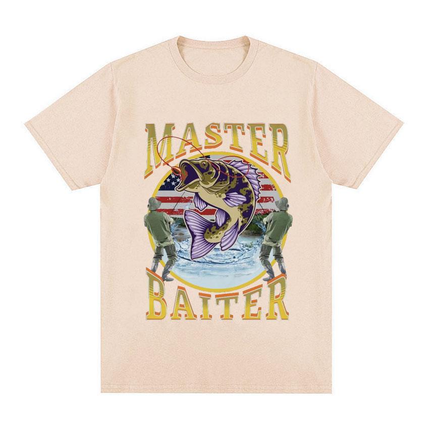 Funny Master Baiter Fishing Parody TShirt Summer Men Women Clothing Fashion T Shirts Cotton Short Sleeve Oversized Tshirt Tops