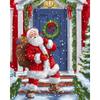 3D Print Merry Christmas Blanket Sofa Cover Throw Santa Claus Xmas New Year Blanket Fleece Warm Bed Blankets for Bedroom Couch