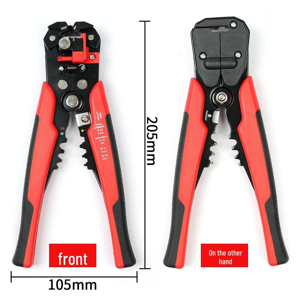 8" 5-in-1 Multifunktionaler Abisolierer, Schneider, Crimpzange & Zange