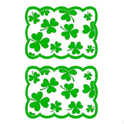 2 Stück Tischsets St. Patrick's Day Deko Langlebige Spitzendekorationen Grüne Platzsets für Party Küche
