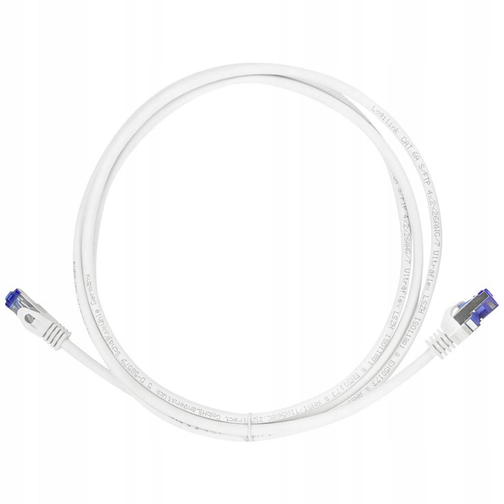 Patchcord LogiLink C6A041S Cat.6A /FTP Ultraflex 1.5m white
