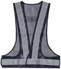 TRUSCO Mesh Safety TMVBS Vest, Navy/Silver,