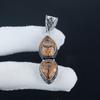 Morganite Gemstone Silver Pendant in 925 Sterling Silver - Handmade Pear Design, Everyday Wear Jewelry Birthday Gift