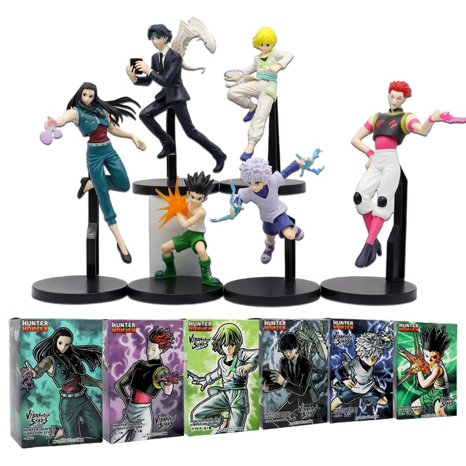 15-23cm Hunter X Hunter Chrollo Lucilfer Anime Figure Hisoka Action Figure Killua Zoldyck Kurapika Figurine Collectible Model