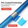 New 20-500CM 304 Stainless Steel Shower Head Hose Flexible Anti Scald Coated 1/2"plumbing Hose for Bathroom Toilet Accessories