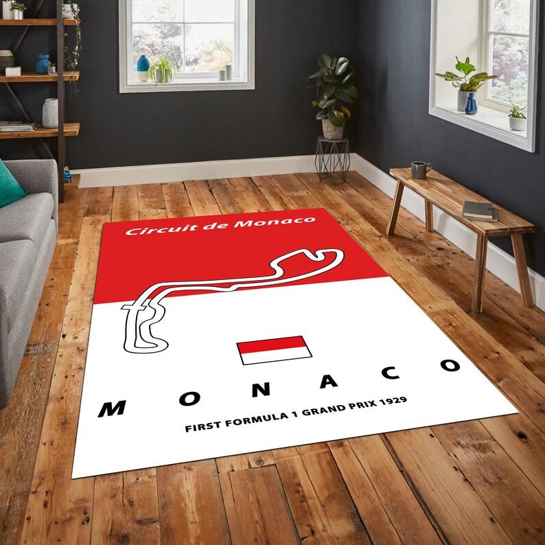 Dywanik Maty Wyścigowe Wzór Silverstone Nürburgring Monza Dekoracja Domu Dywany Podłogowe do Salonu Sypialni Garażu