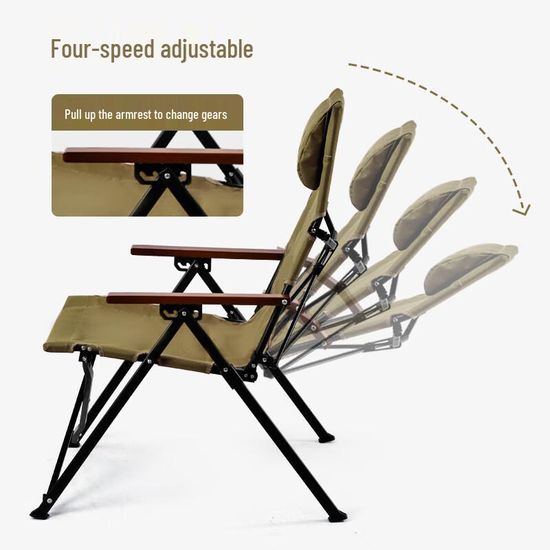 Zhishi Outdoor Adjustable Folding High-Back Chair