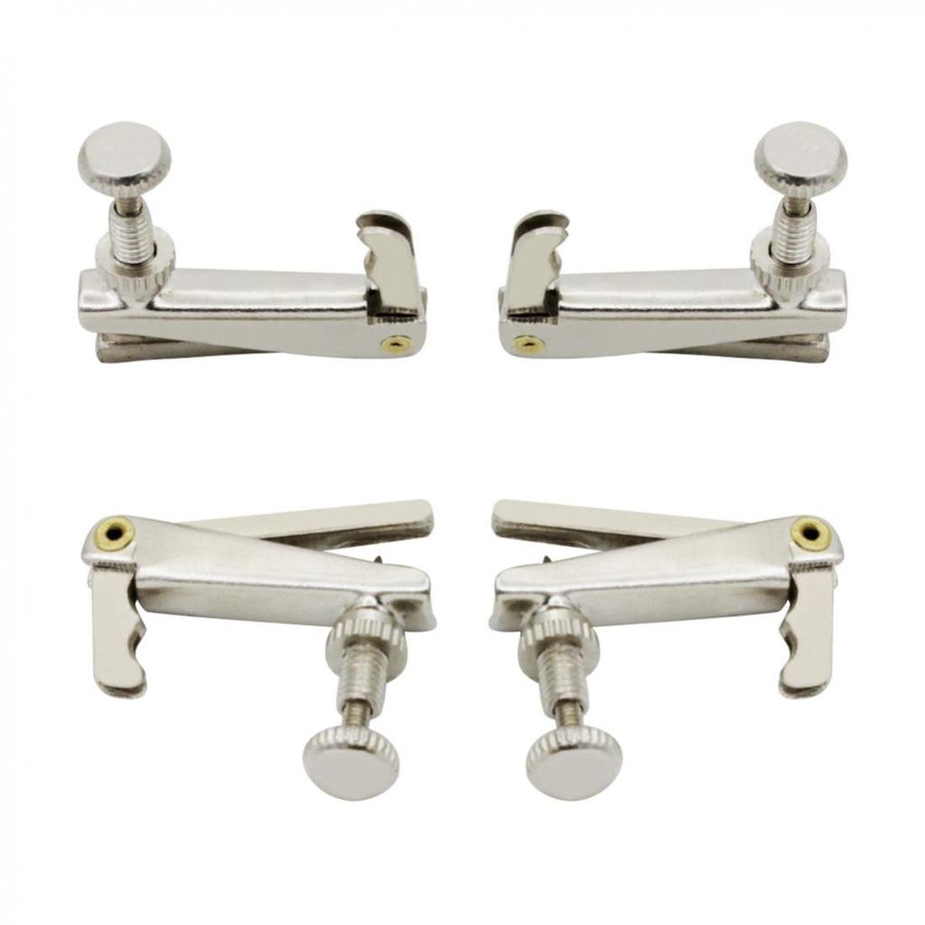 4 stk/sett metall finstemmer fiolintilbehør for 4/4 3/4 fiolin metallstrengjustering Nikkelbelagt antirust