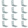 12 stuks L-vormige Metalen Hoekbeugels Lade Plaat Wandbeugel Bevestiging Rechte Hoek Beugels Meubilair Hardware