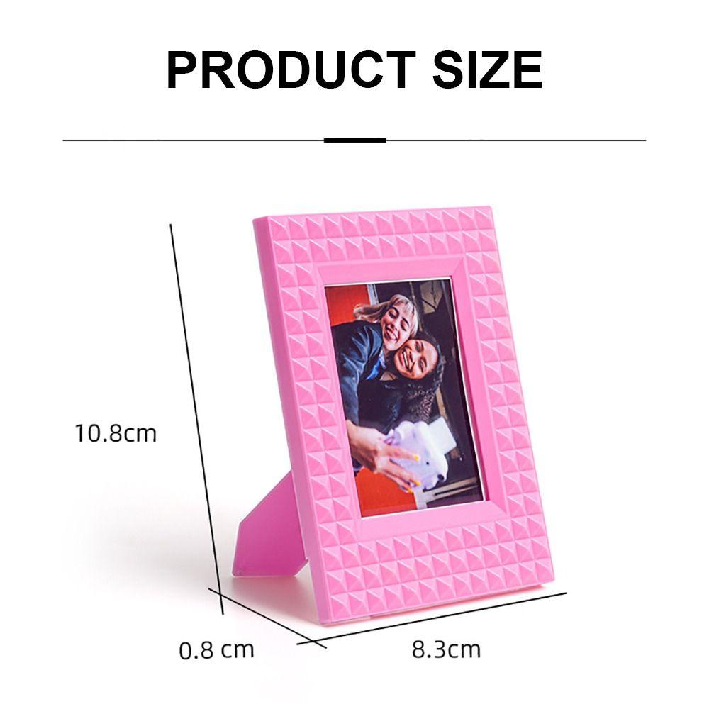 Rivet Instant Camera Photo Frame Desktop Decor Card Display Stand for Polaroid/Fujifilm Instax