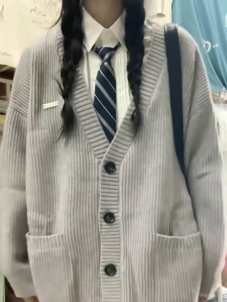 Cozy and Soft Korean-Style Knit Cardigan - Autumn/Winter 2025 Collection