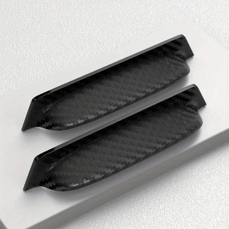 2pcs Car Rearview Camera Rain Guards - Thickened Wide-Edge Plastic Protective Cover, Triangle Design Matte Surface